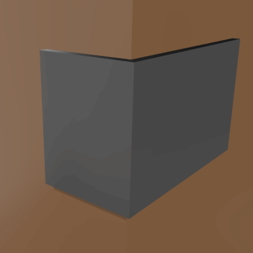 Corner Alloyboard Sign (Rectangular)