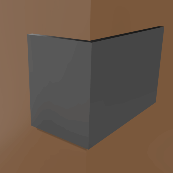 Corner Alloyboard Sign (Rectangular)